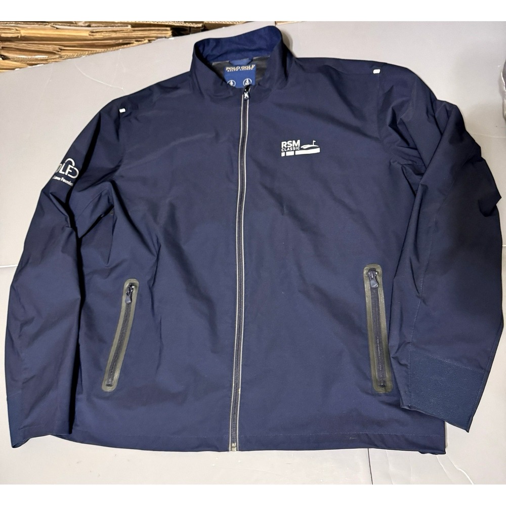 Polo Golf Ralph Lauren Packable Jacket XXL Navy RSM Classic Golf Water Resist
